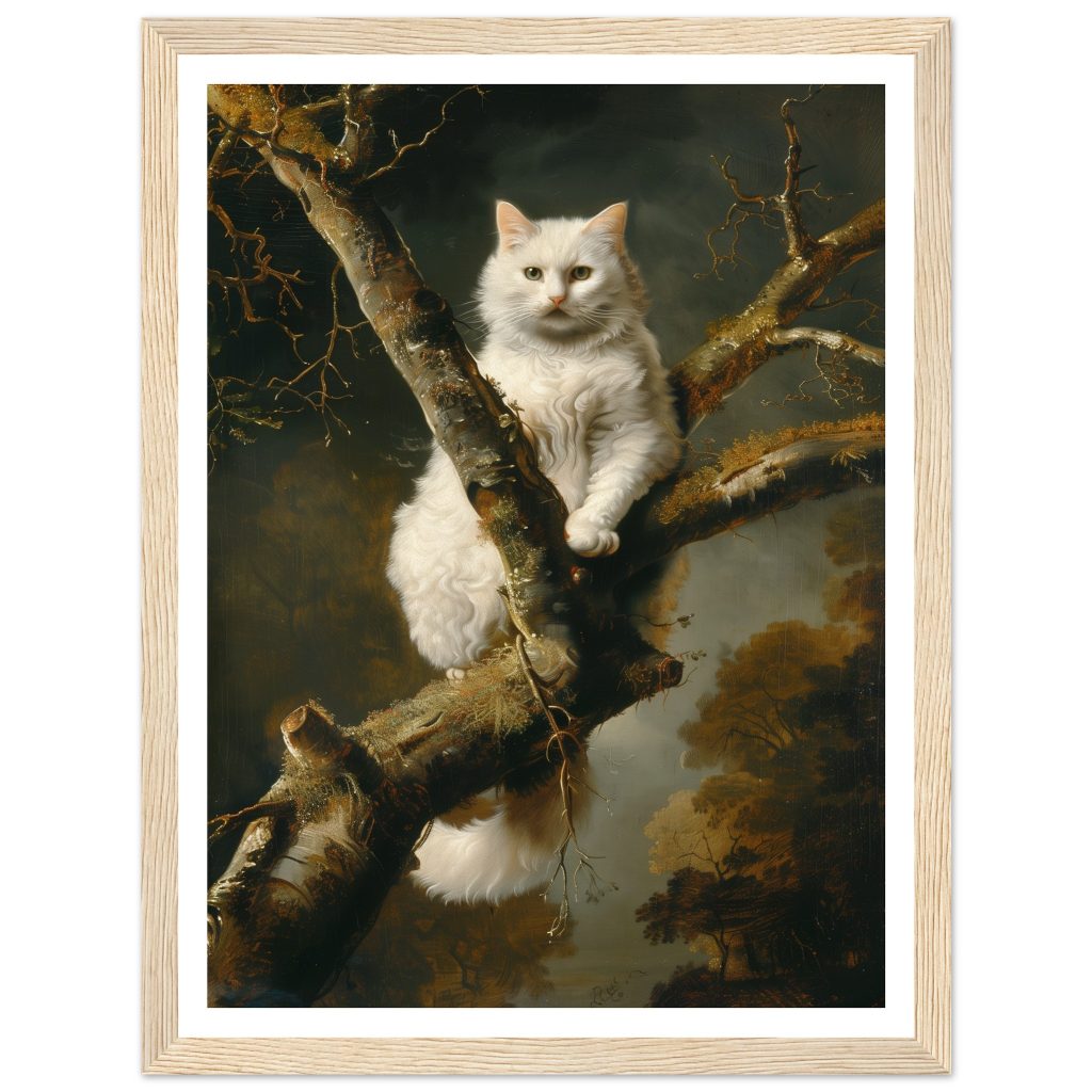 White Cat - Rembrandt van Rijn - Poster