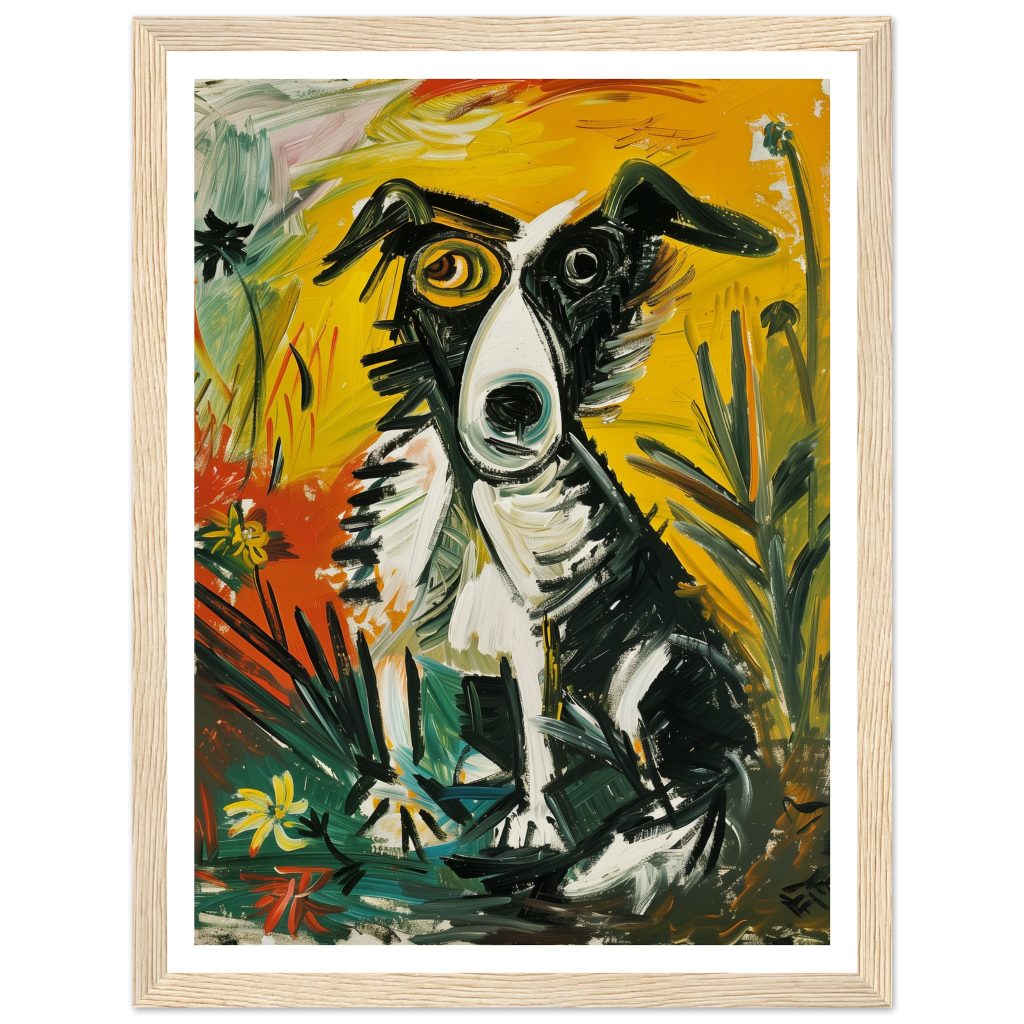 Border Collie - Pablo Picasso - Poster