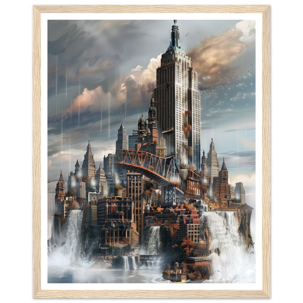 The Empire State Building - Salvador Dalí - Poster