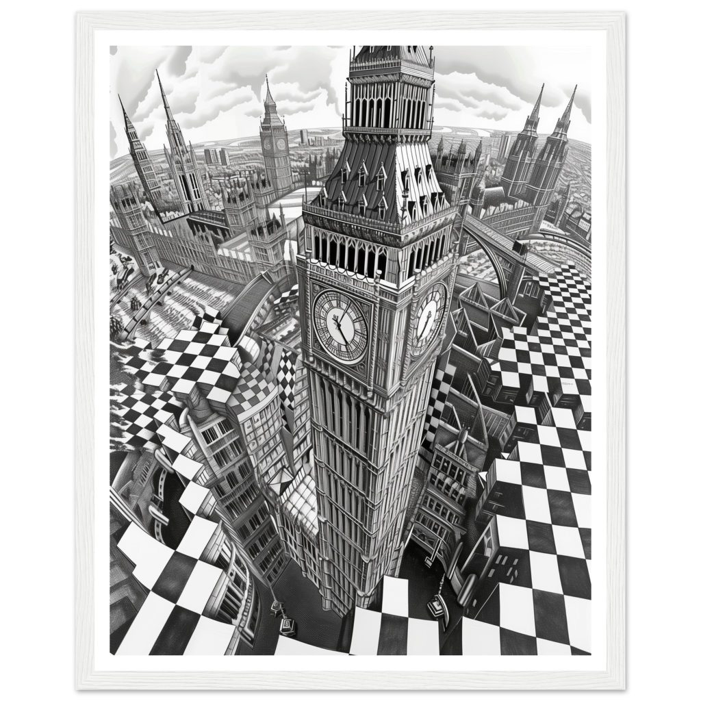 Big Ben - M.C. Escher - Series #2 - Poster