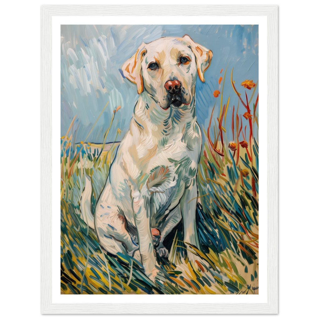 White Labrador - Vincent van Gogh - Poster