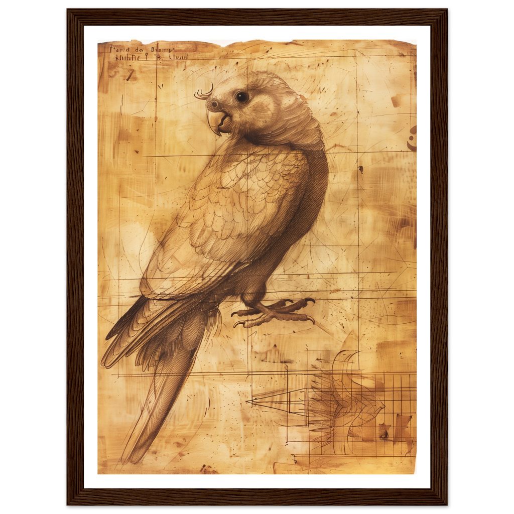 Cockatiel - Leonardo da Vinci - Poster