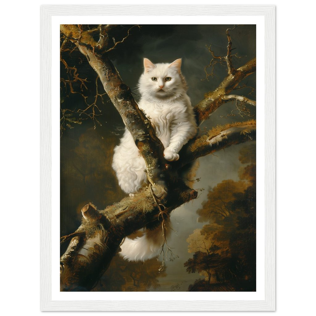 White Cat - Rembrandt van Rijn - Poster