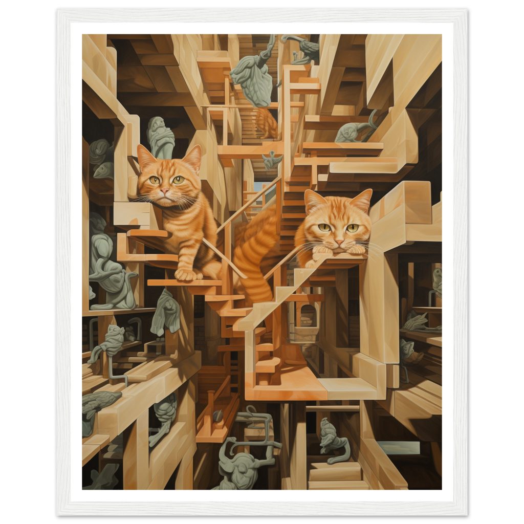 Ginger Cat - M. C. Escher - Poster