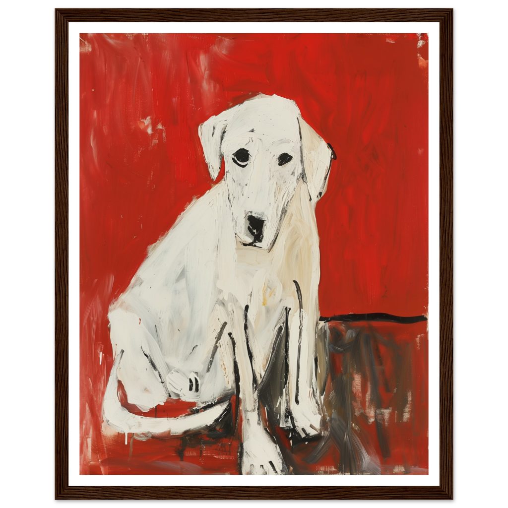 White Labrador - Pablo Picasso - Poster