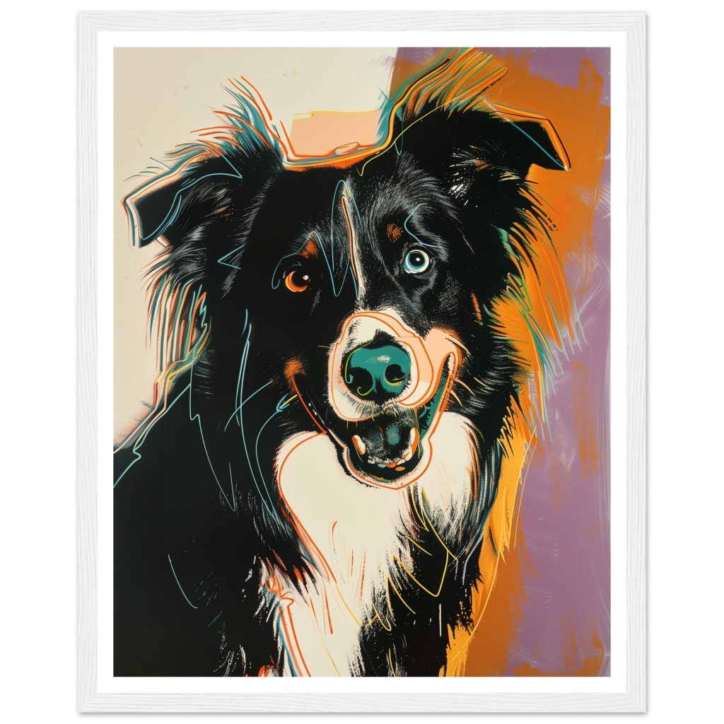Border Collie - Andy Warhol - Poster