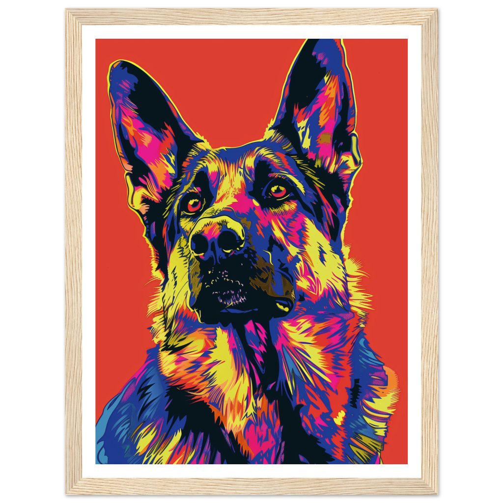 German Shepherd - Andy Warhol - Poster