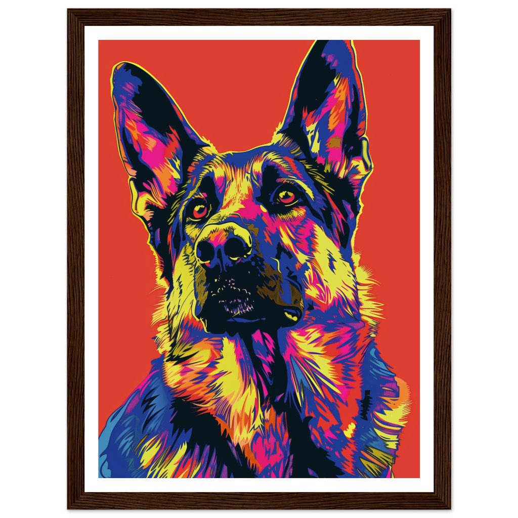 German Shepherd - Andy Warhol - Poster
