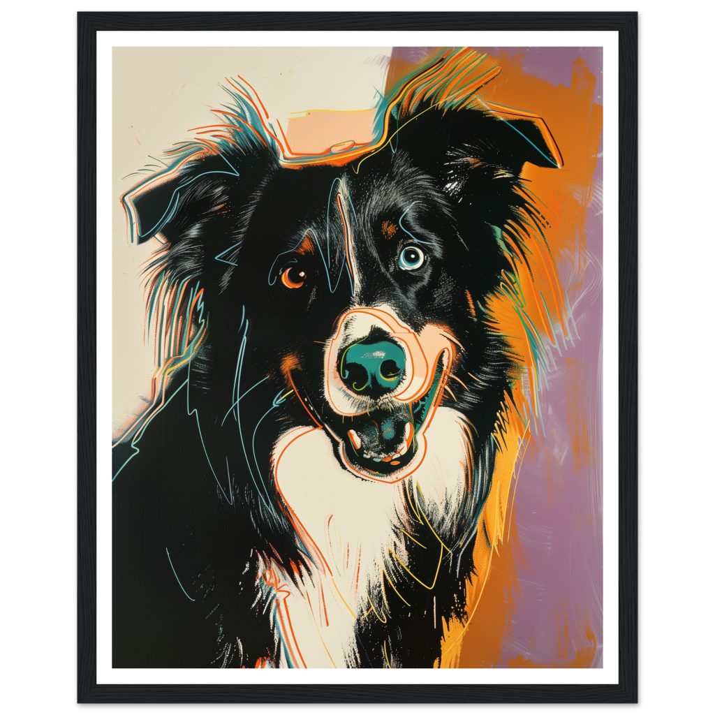 Border Collie - Andy Warhol - Poster