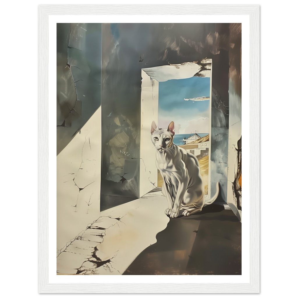 White Cat - Salvador Dalí - Poster