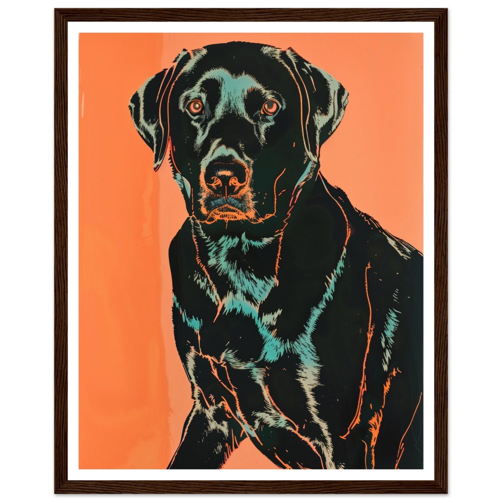 Black Labrador - Andy Warhol - Poster