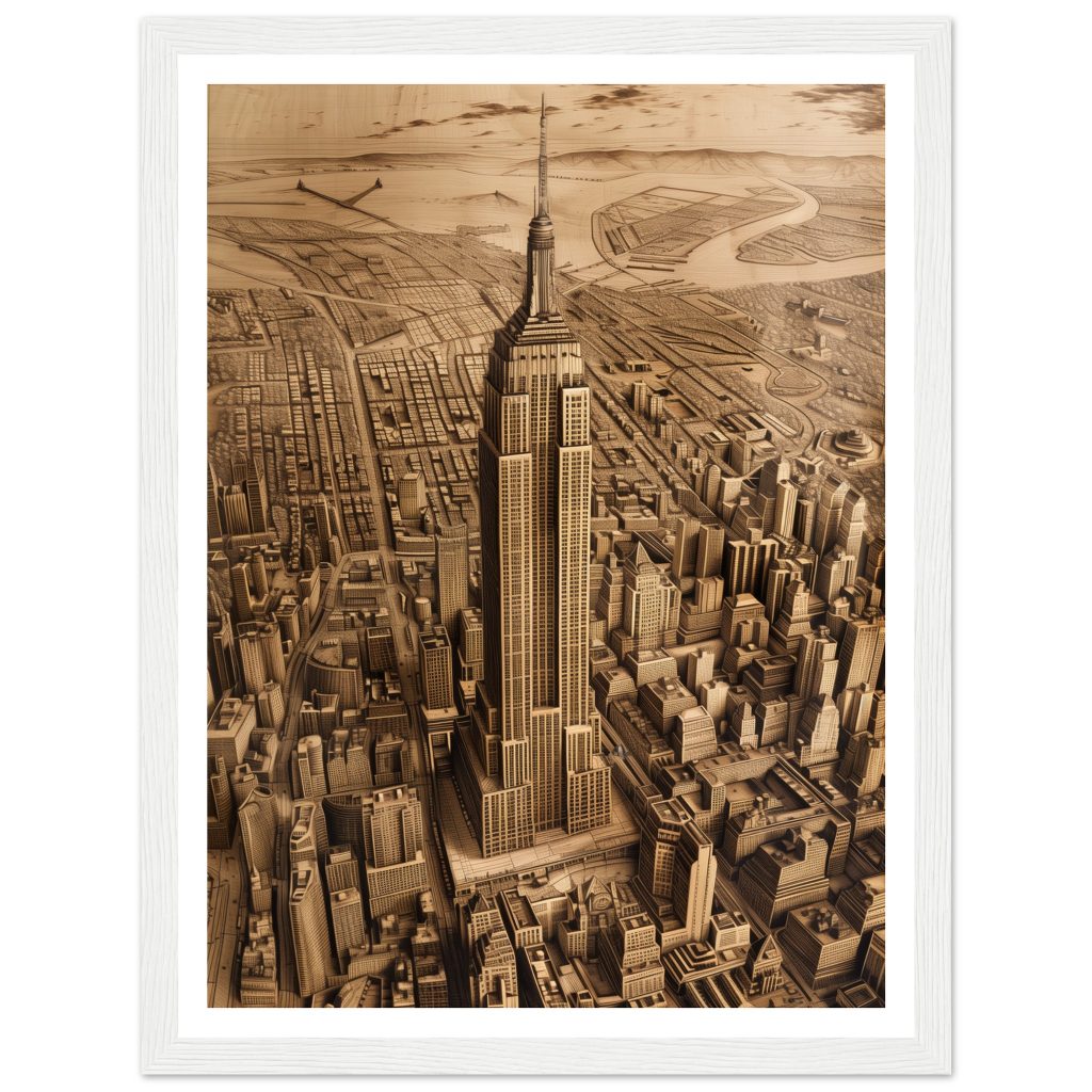 The Empire State Building - Leonardo da Vinci - Poster