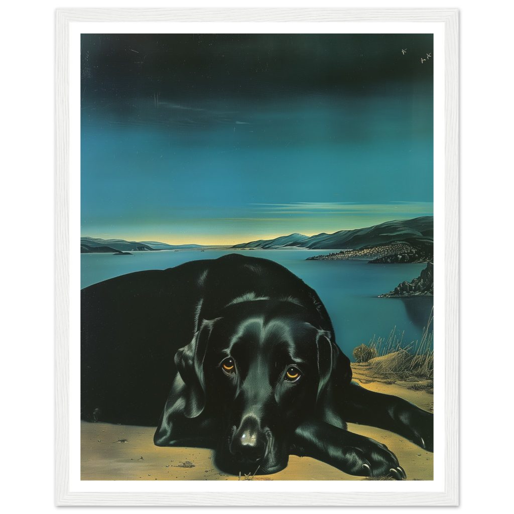 Black Labrador - Salvador Dalí - Poster