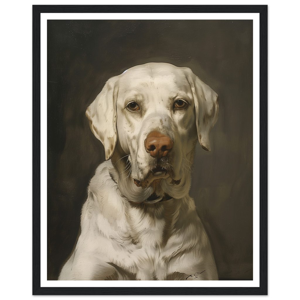 White Labrador - Rembrandt van Rijn - Poster