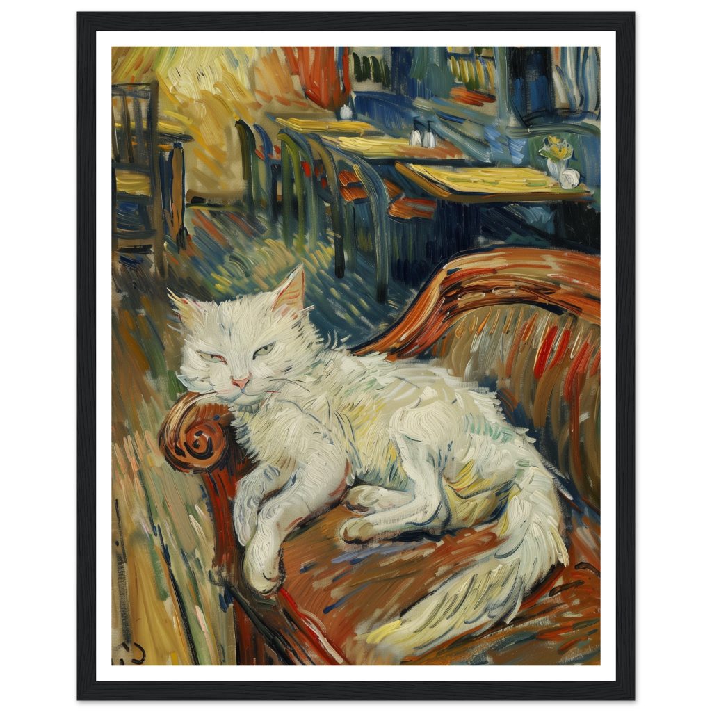 White Cat - Vincent van Gogh - Poster