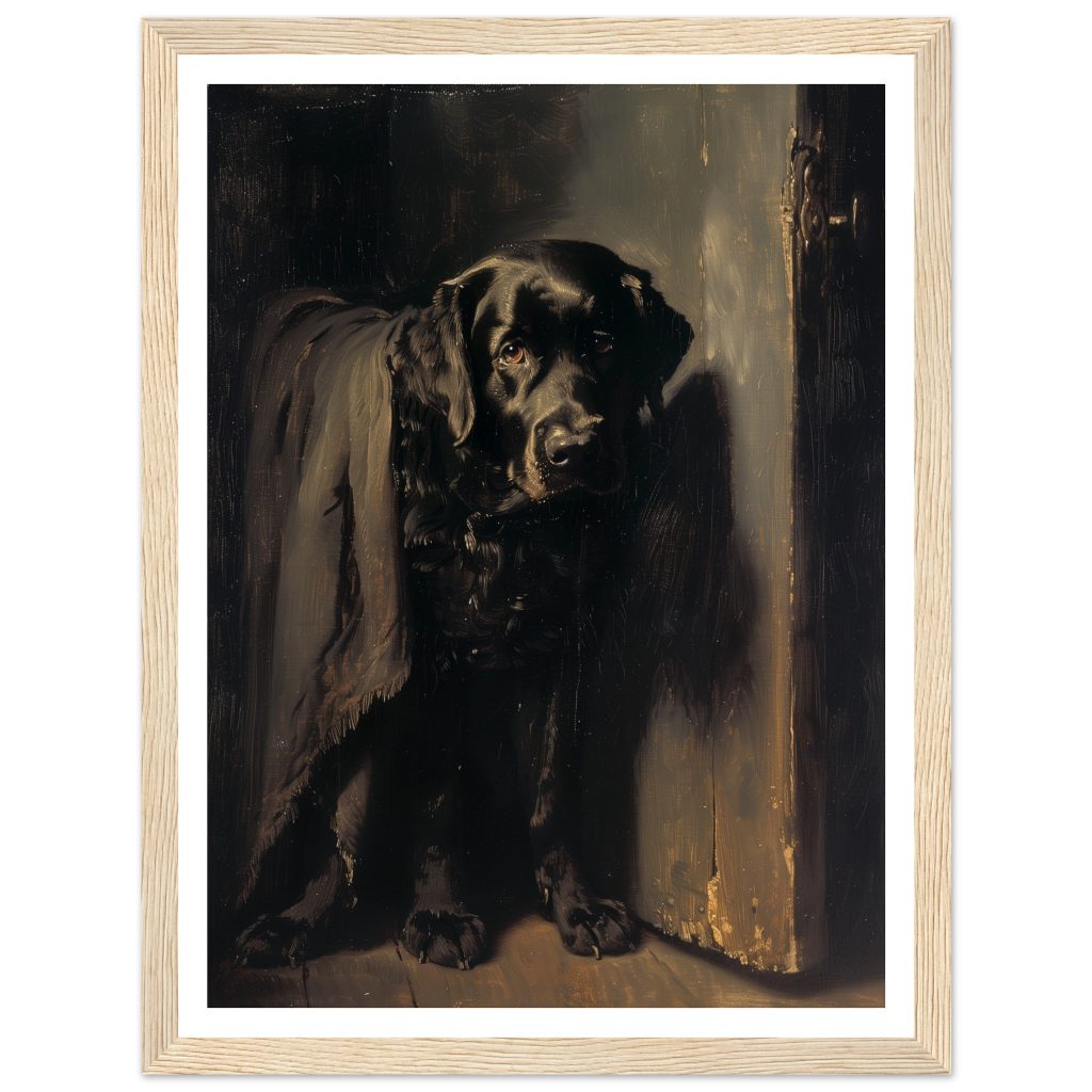 Black Labrador - Rembrandt van Rijn - Poster