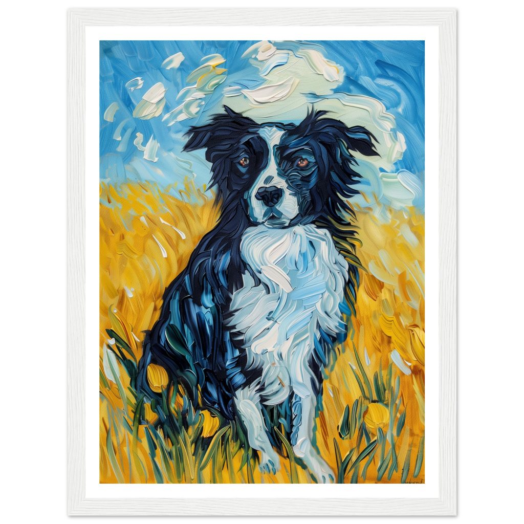 Border Collie - Vincent van Gogh - Poster