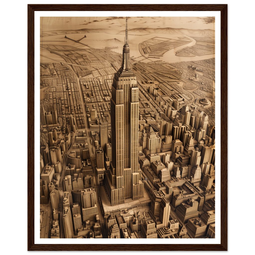The Empire State Building - Leonardo da Vinci - Poster