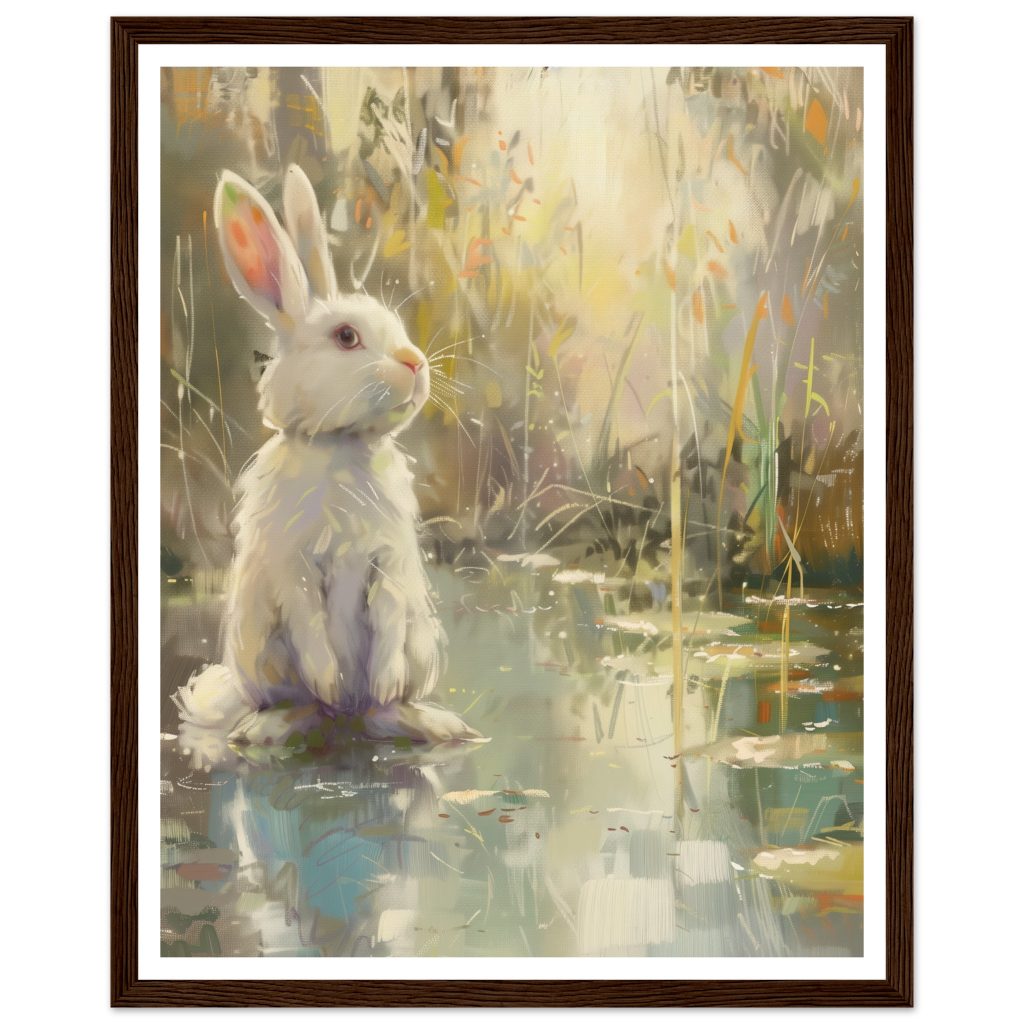 White Rabbit - Claude Monet - Poster