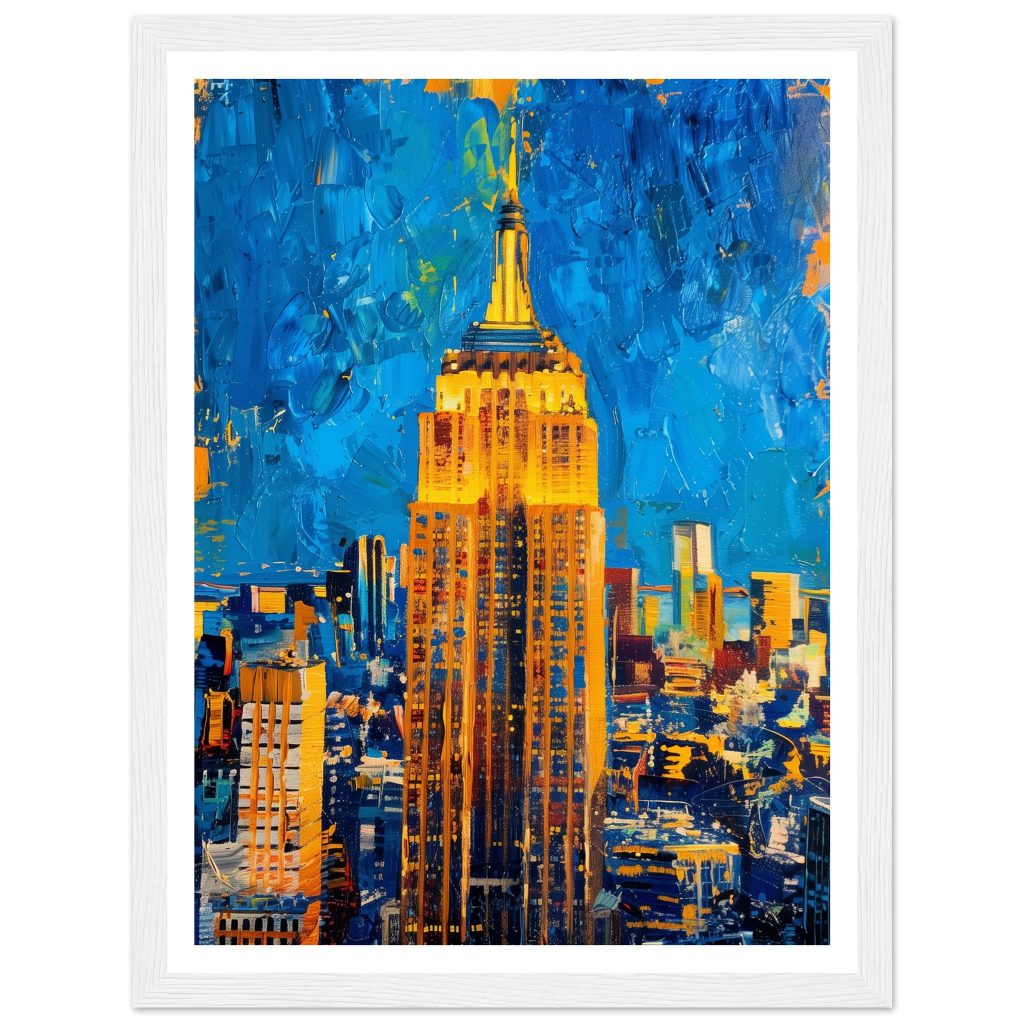 The Empire State Building - Vincent van Gogh - Poster