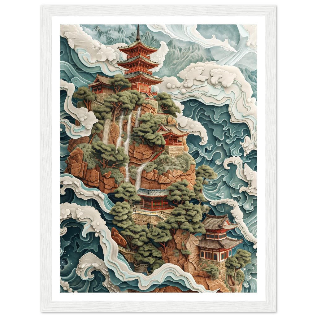 Mount Fuji - M.C. Escher - Poster