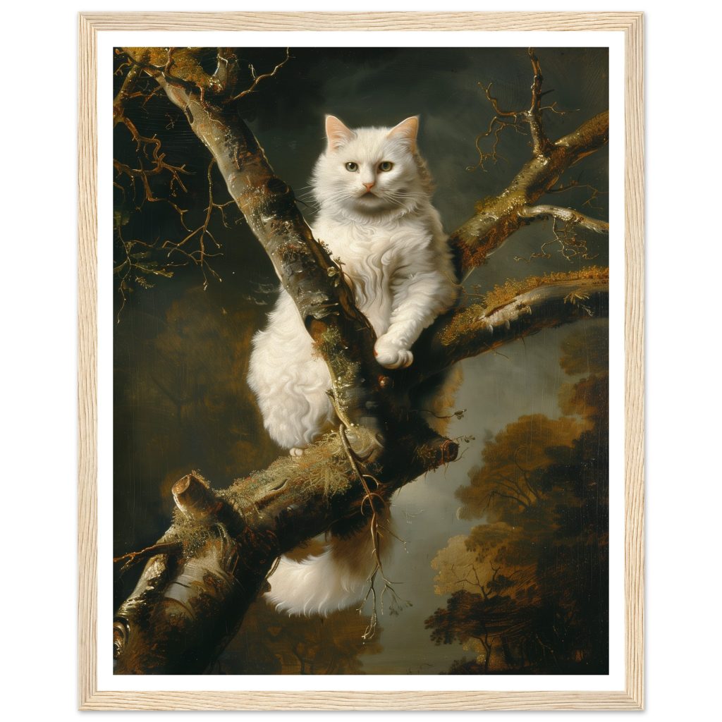 White Cat - Rembrandt van Rijn - Poster