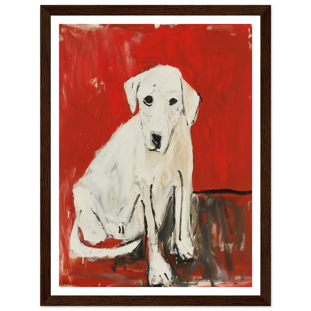 White Labrador - Pablo Picasso - Poster