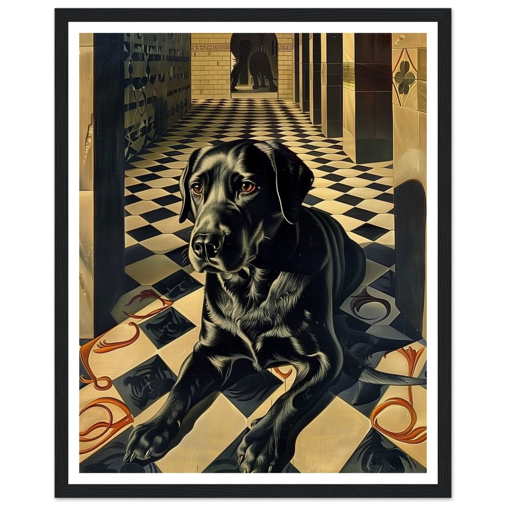 Black Labrador - M. C. Escher - Poster
