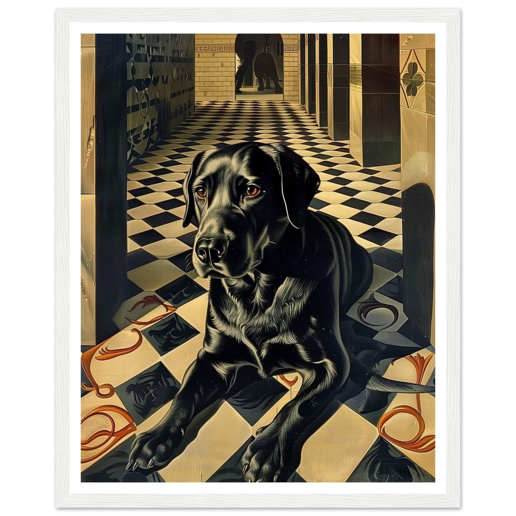 Black Labrador - M. C. Escher - Poster