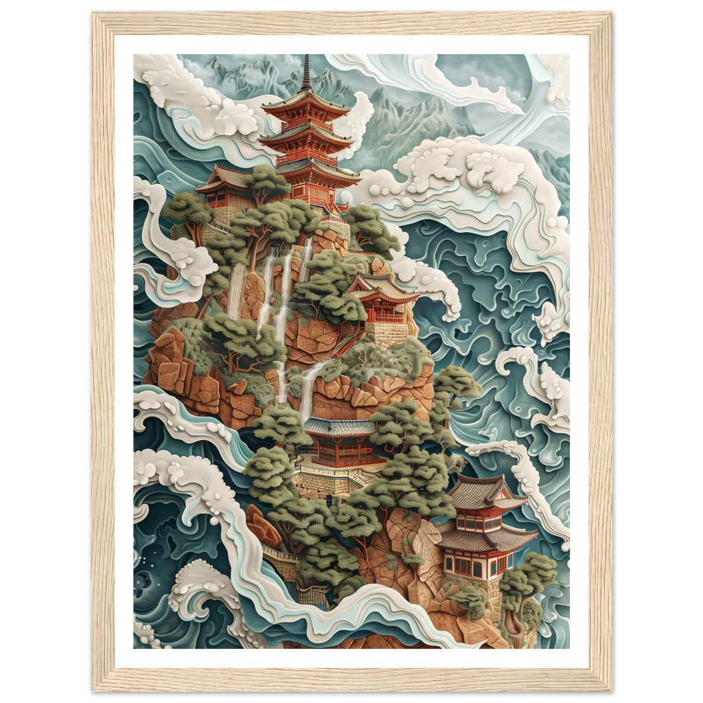 Mount Fuji - M.C. Escher - Poster