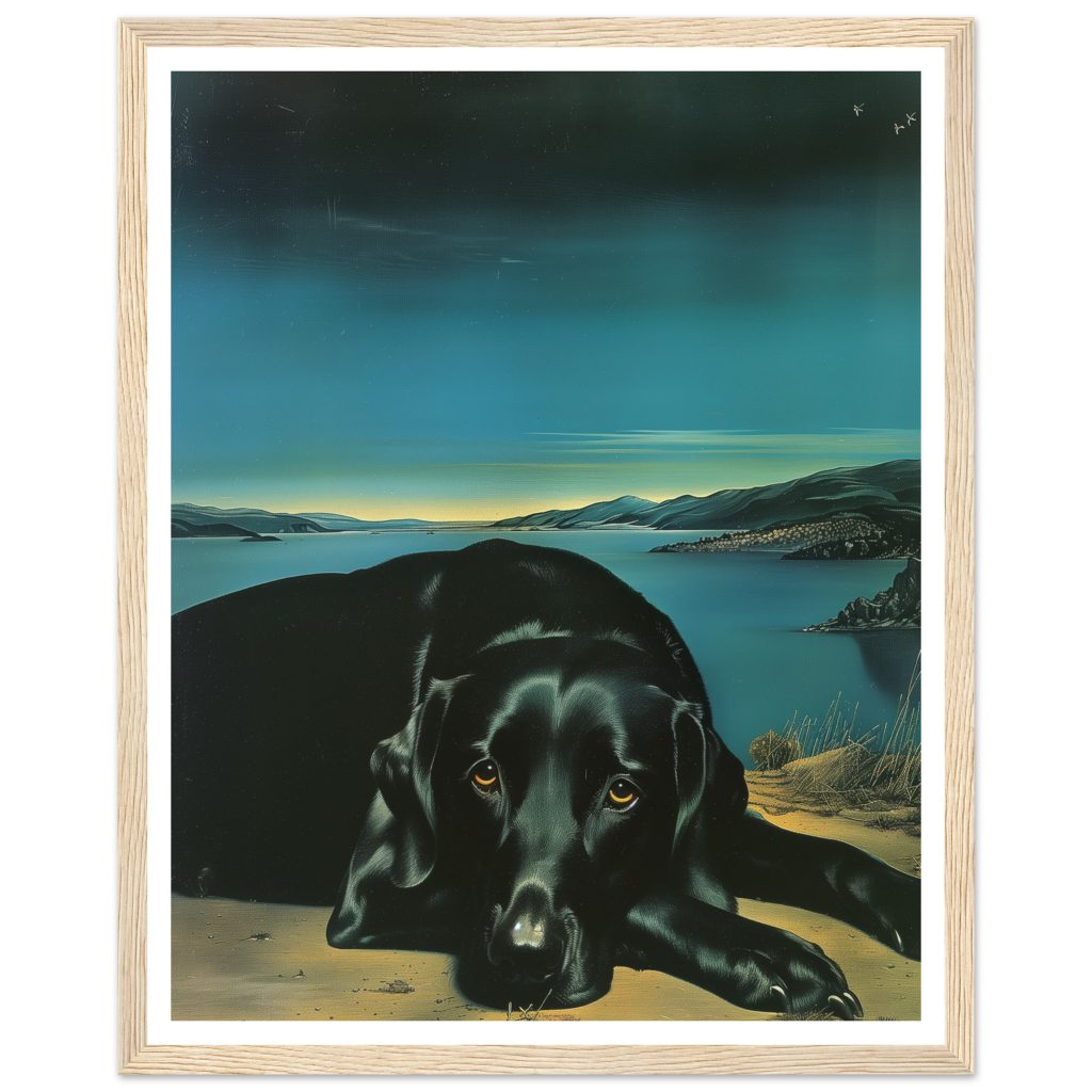 Black Labrador - Salvador Dalí - Poster