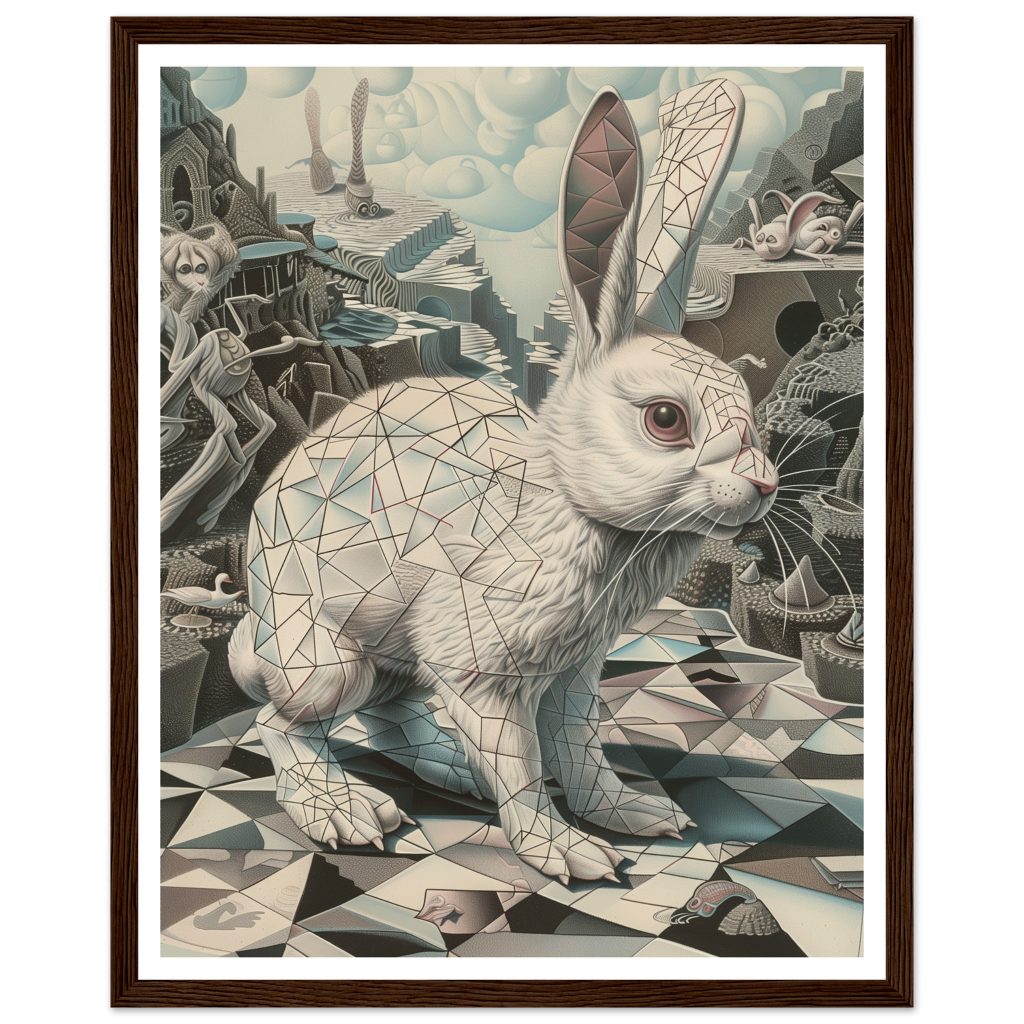 White Rabbit - M. C. Escher - Poster