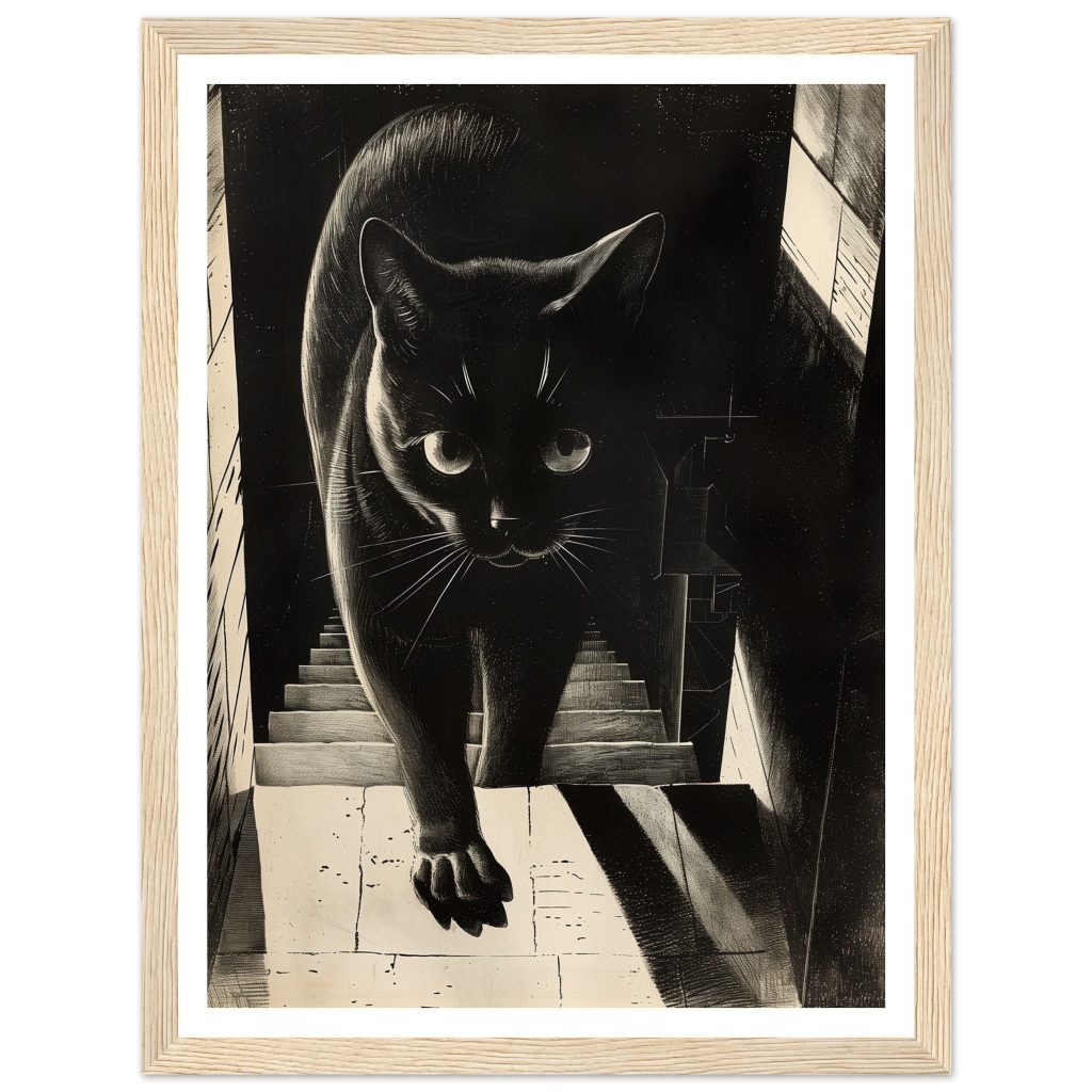 Black Cat - M. C. Escher - Poster