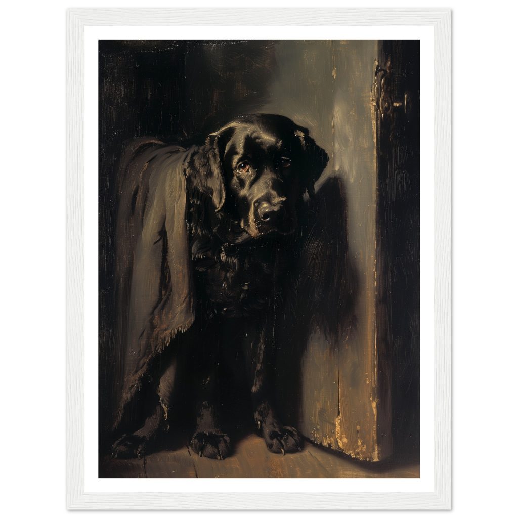 Black Labrador - Rembrandt van Rijn - Poster