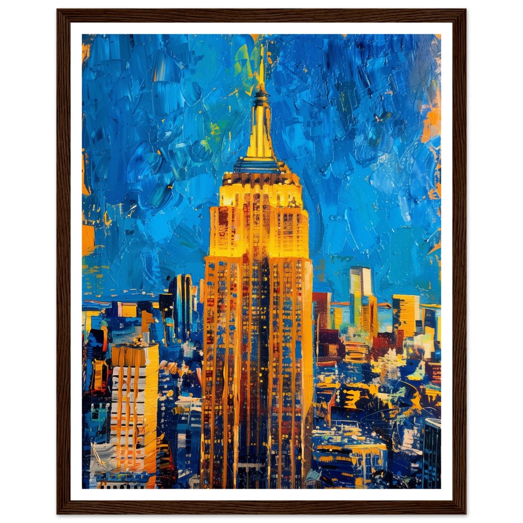 The Empire State Building - Vincent van Gogh - Poster