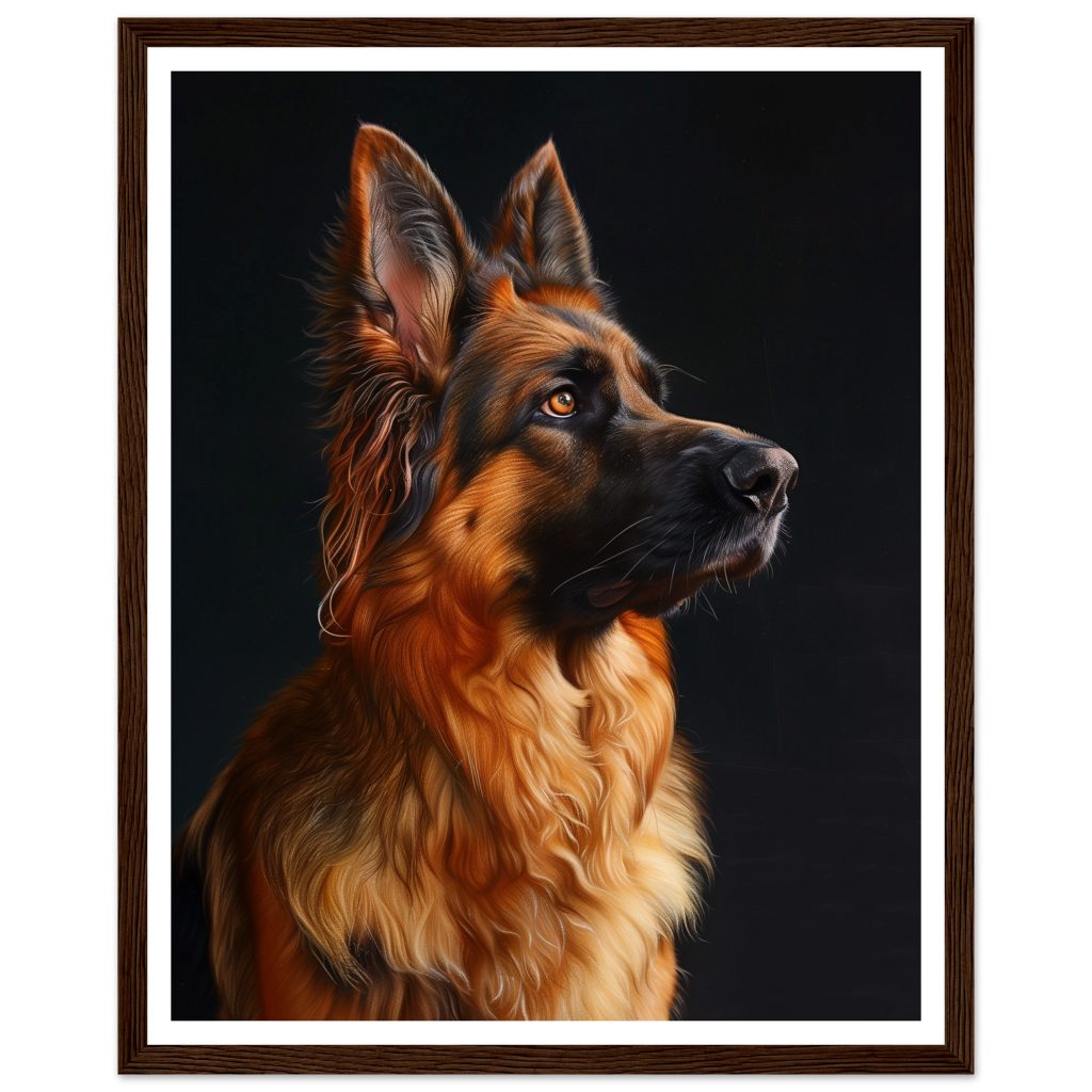 German Shepherd - Leonardo da Vinci - Poster