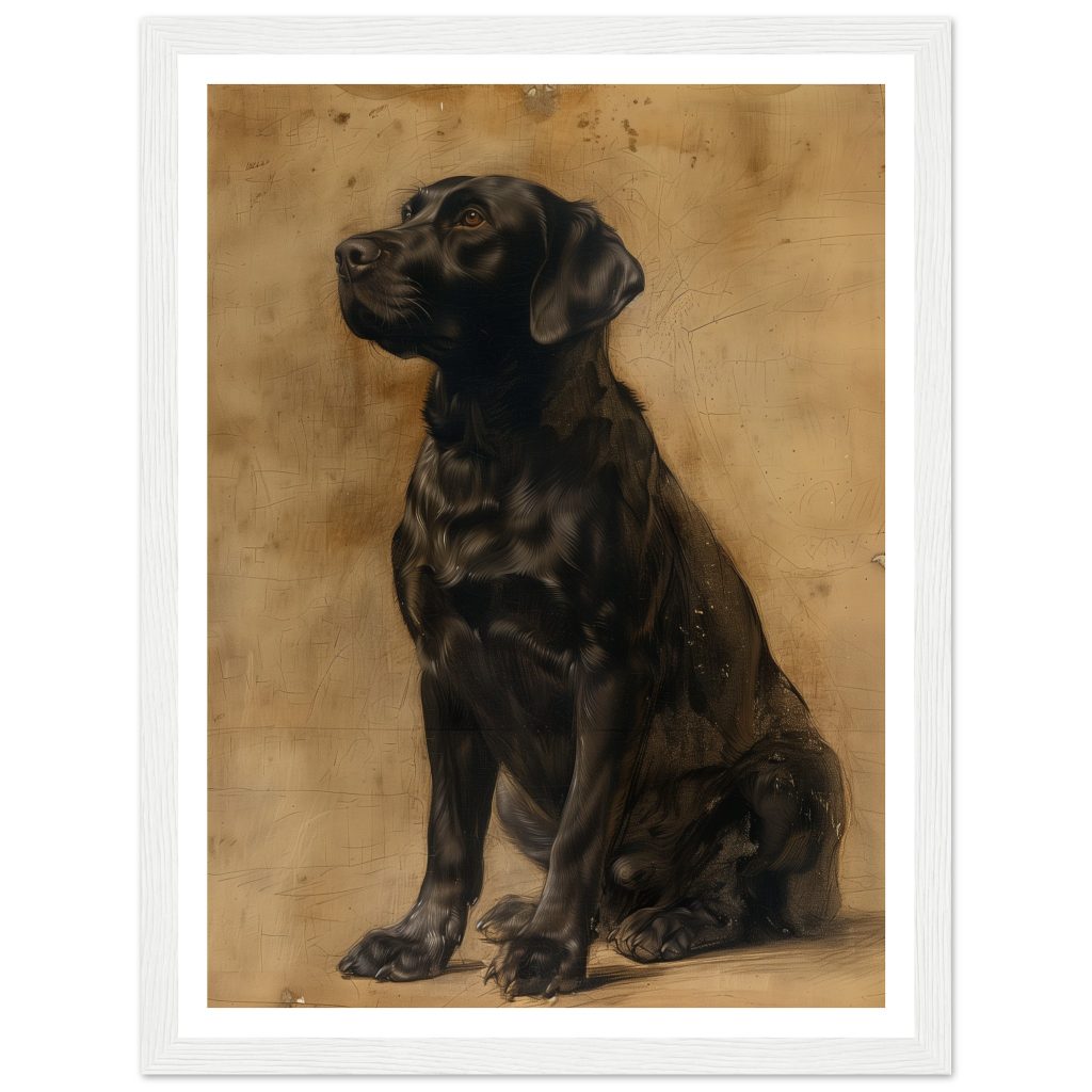 Black Labrador - Leonardo da Vinci - Poster