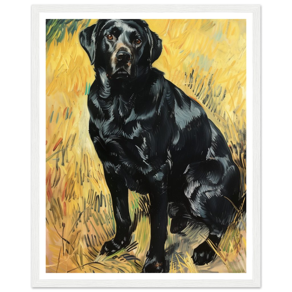 Black Labrador - Vincent van Gogh - Poster