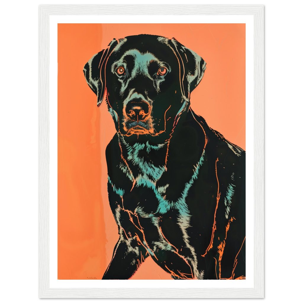 Black Labrador - Andy Warhol - Poster