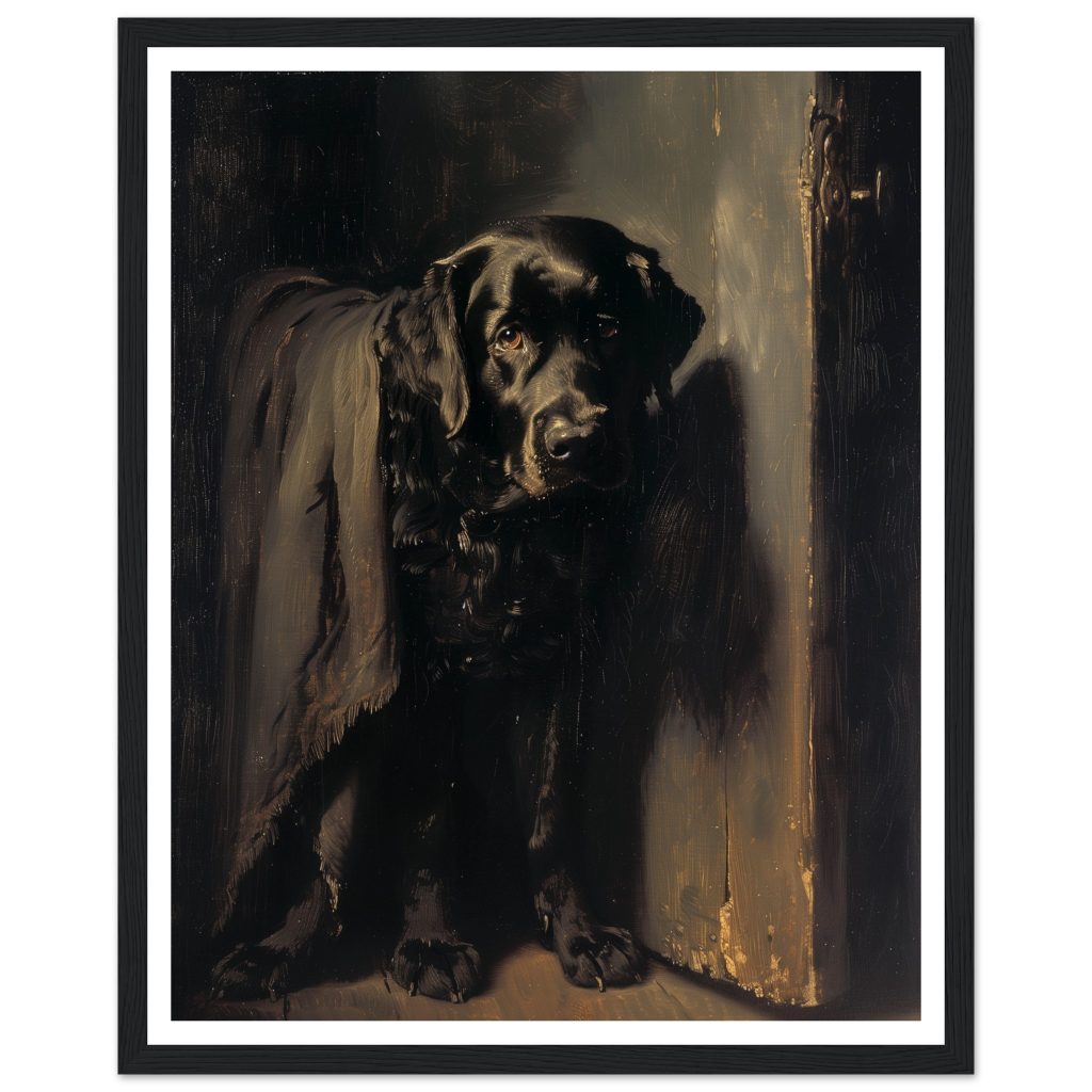 Black Labrador - Rembrandt van Rijn - Poster
