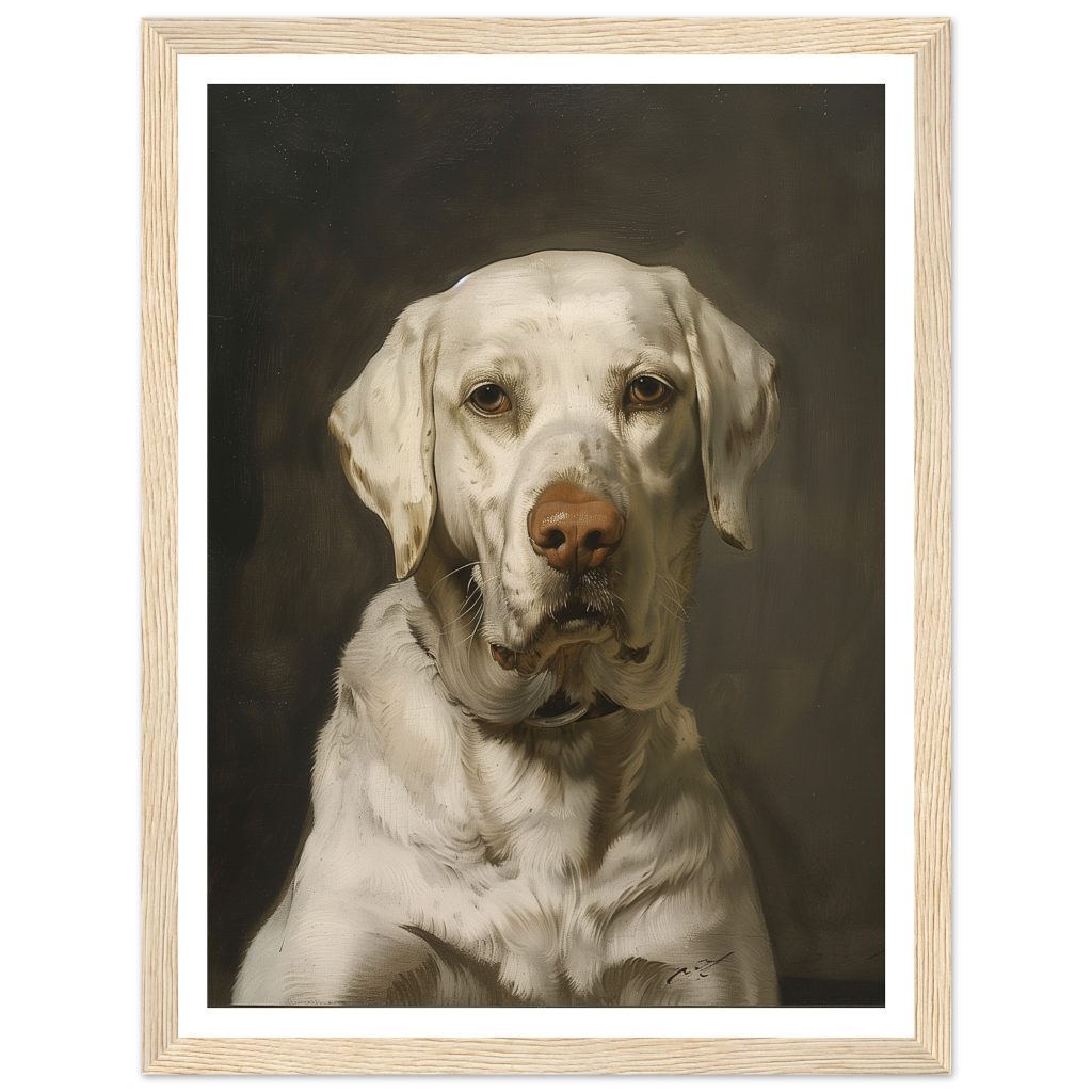 White Labrador - Rembrandt van Rijn - Poster
