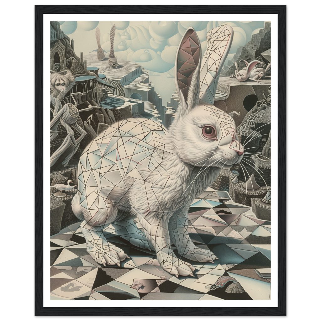White Rabbit - M. C. Escher - Poster