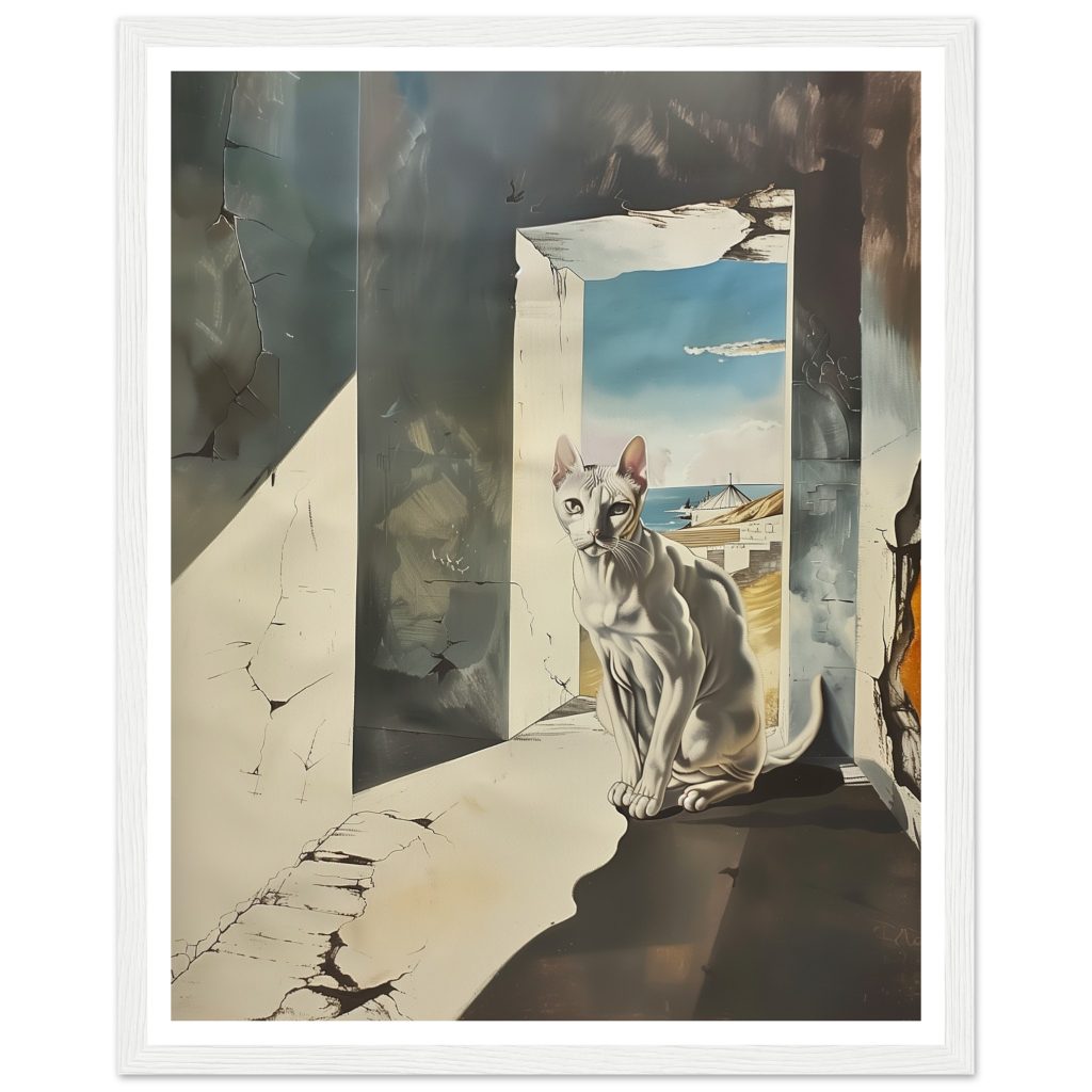 White Cat - Salvador Dalí - Poster