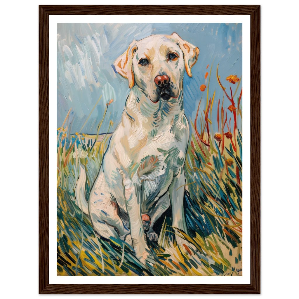 White Labrador - Vincent van Gogh - Poster