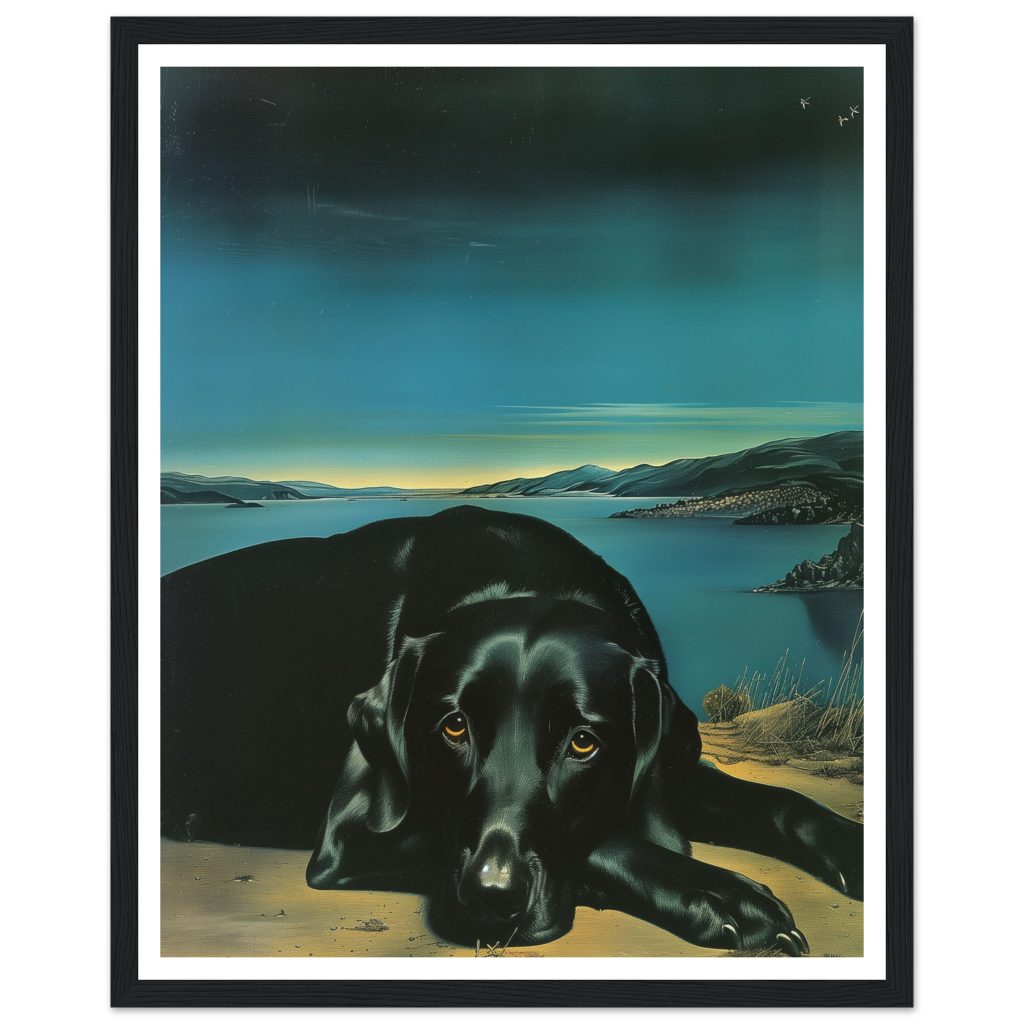 Black Labrador - Salvador Dalí - Poster