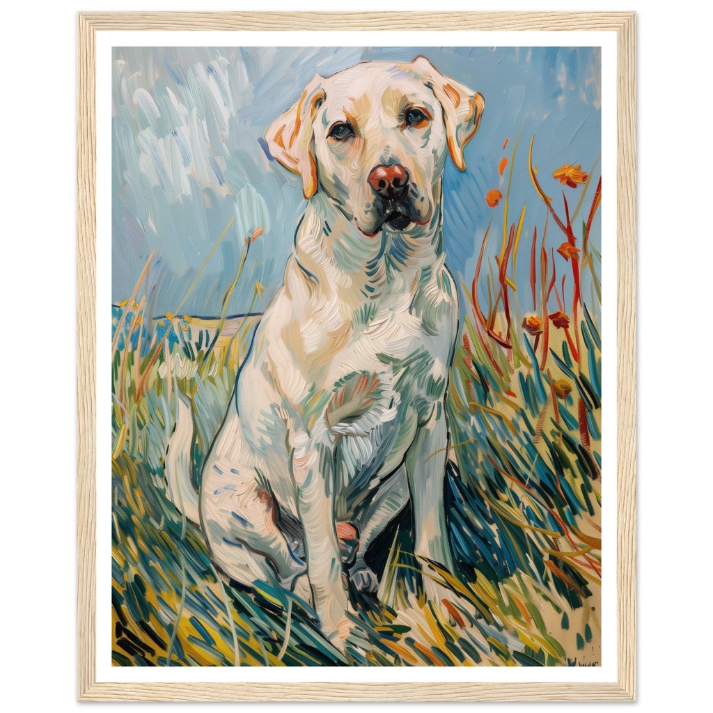 White Labrador - Vincent van Gogh - Poster