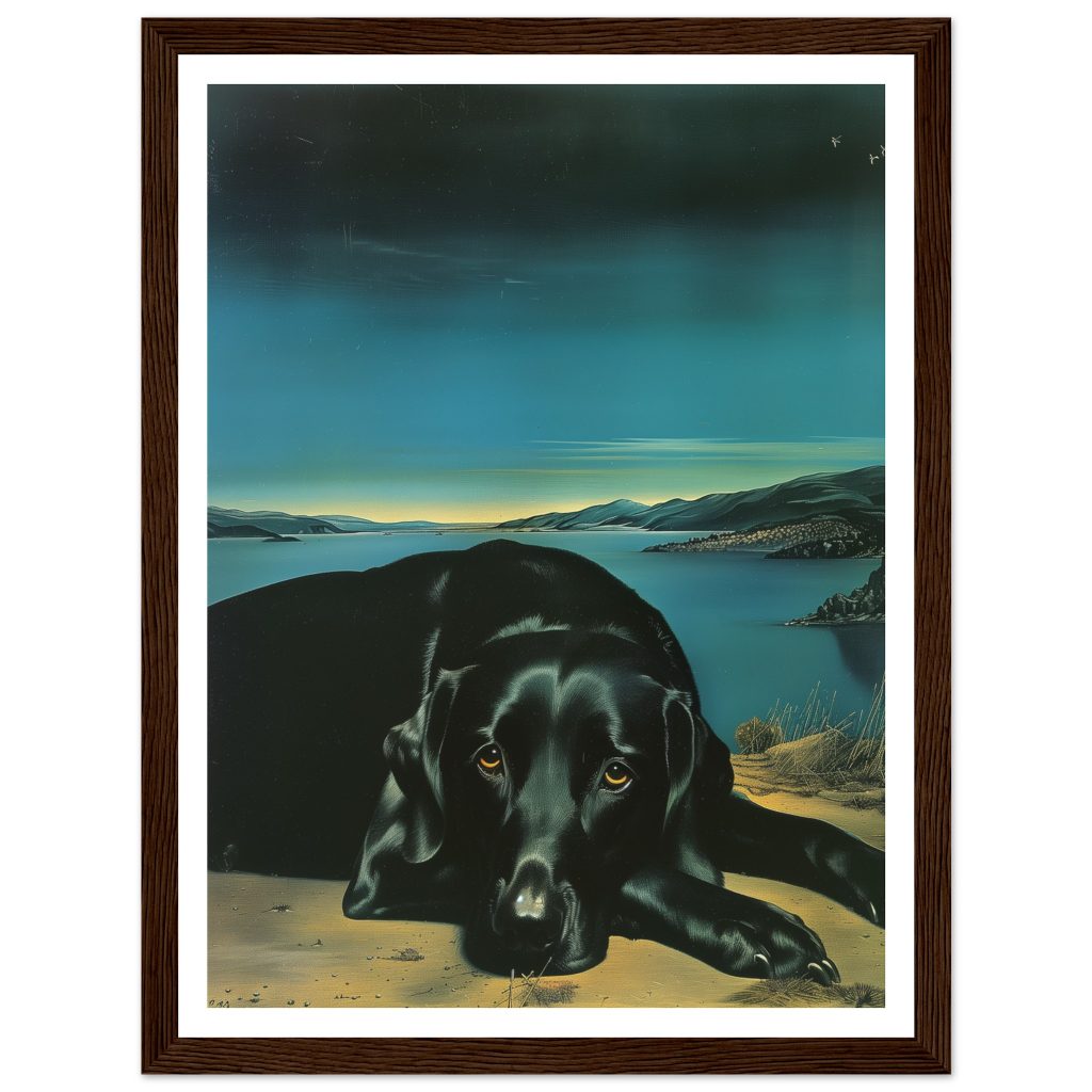 Black Labrador - Salvador Dalí - Poster