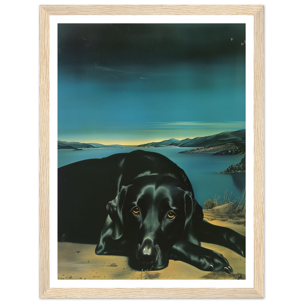 Black Labrador - Salvador Dalí - Poster