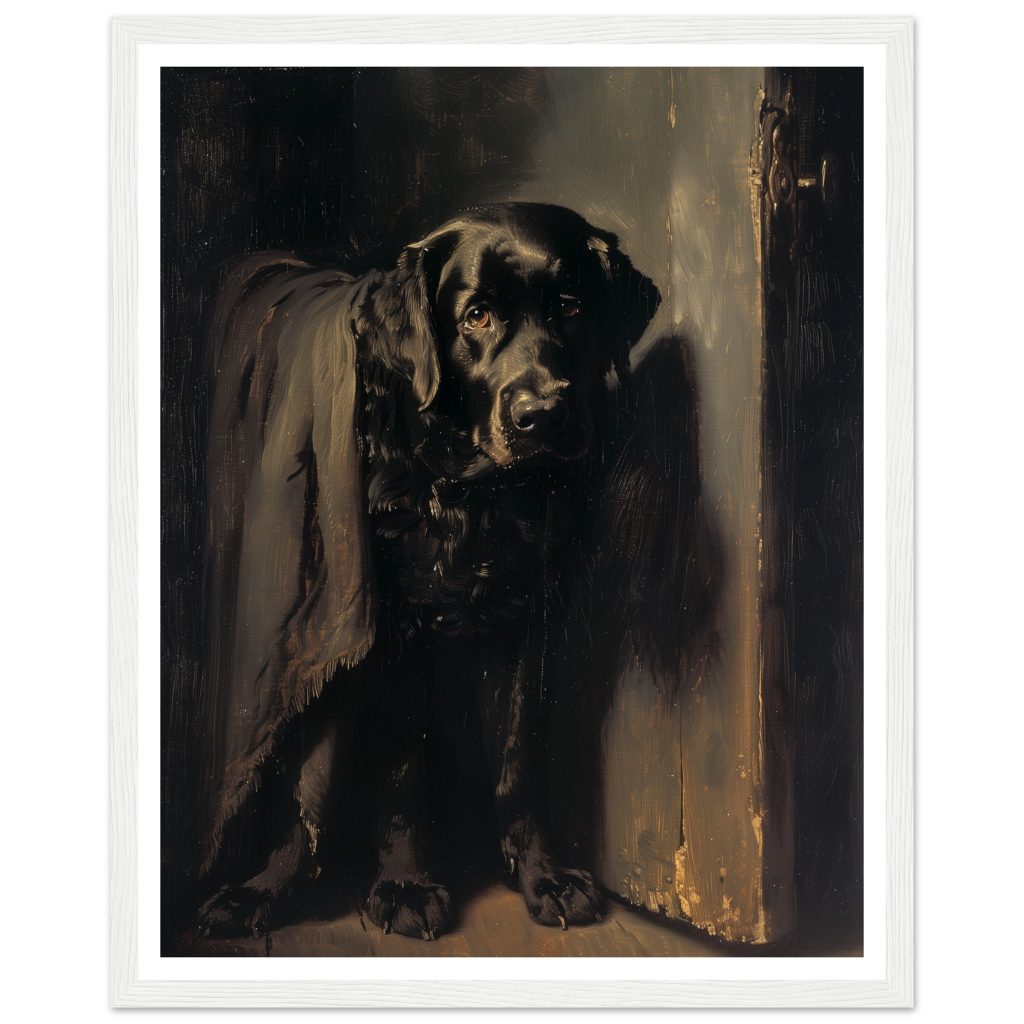 Black Labrador - Rembrandt van Rijn - Poster