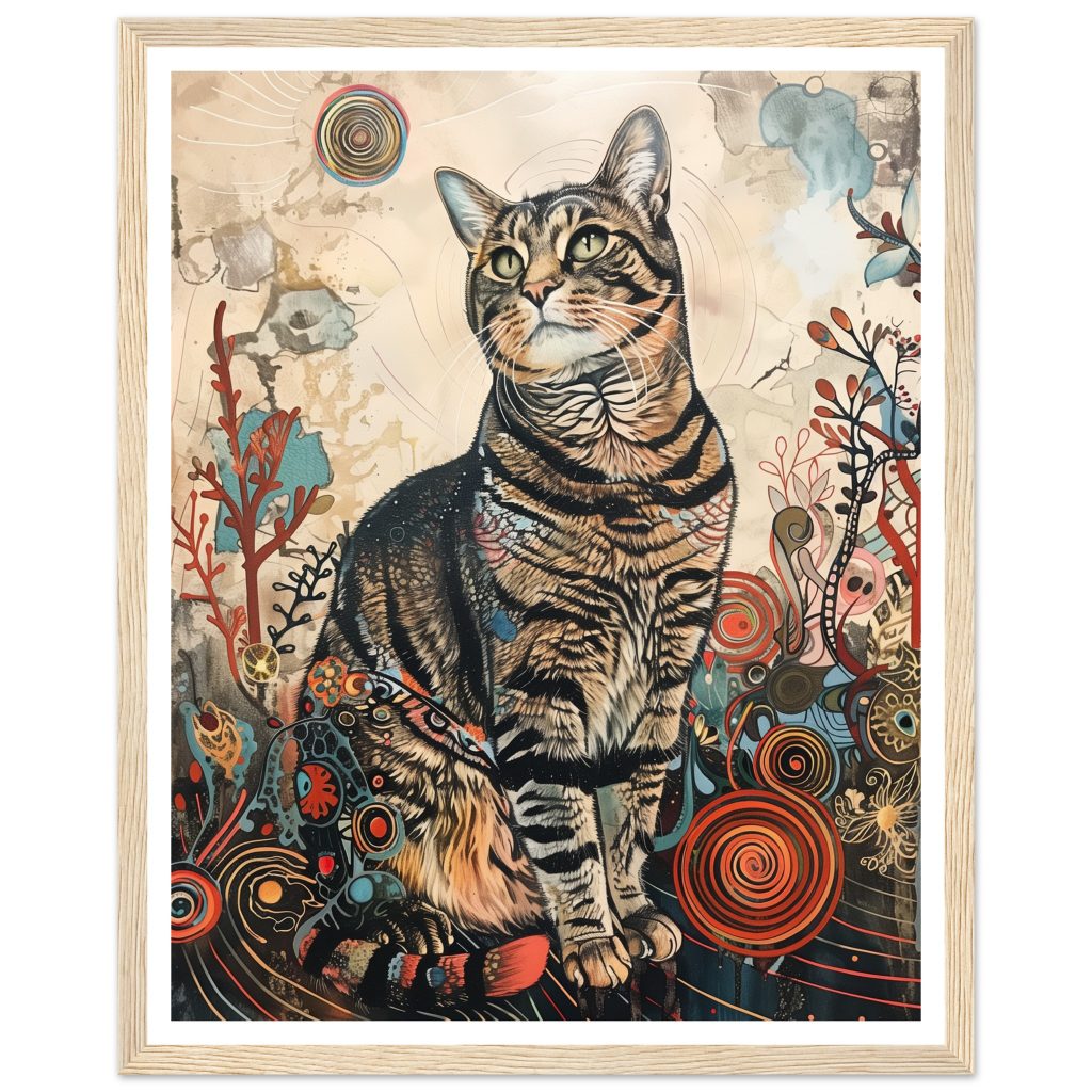 Tabby Cat - Salvador Dalí - Poster